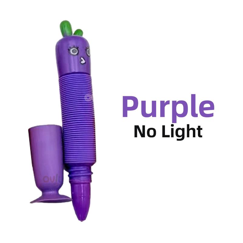 Saugnäpfe Pop Tube Karottenstift Rettich Sensorisch Drücken Blase Dekompressionsrohr Anti-Stress Fidget Autismus Angst Blasebalg Spielzeug