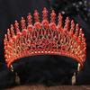 Royal Queen Rhinestone Crown Big Diadem CombsTiara Crowns for Women Bridal Wedding Party Crown Hair Dress Jewelry Accessories