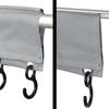 Hook Rail for Keder/Piping Camping Coat Hooks Racks for Caravan Motorhome Keder Piping Rail Strips or Tent Roof Poles