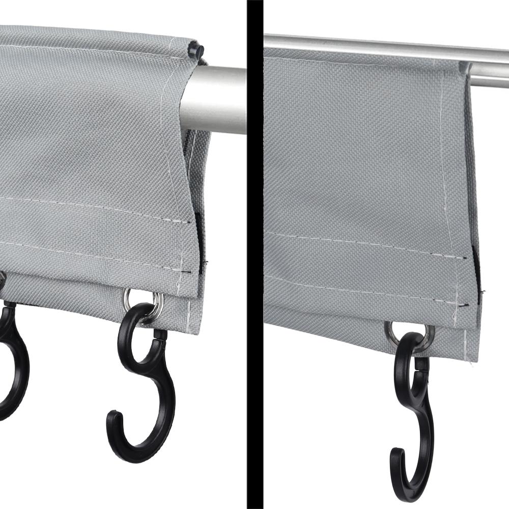 Hook Rail for Keder/Piping Camping Coat Hooks Racks for Caravan Motorhome Keder Piping Rail Strips or Tent Roof Poles