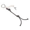 Y2K Punk Fishbone Fishtail Pendant Keychain Vintage Creative Braided Rope Keyring  Bag Charm Bag Key Accessories