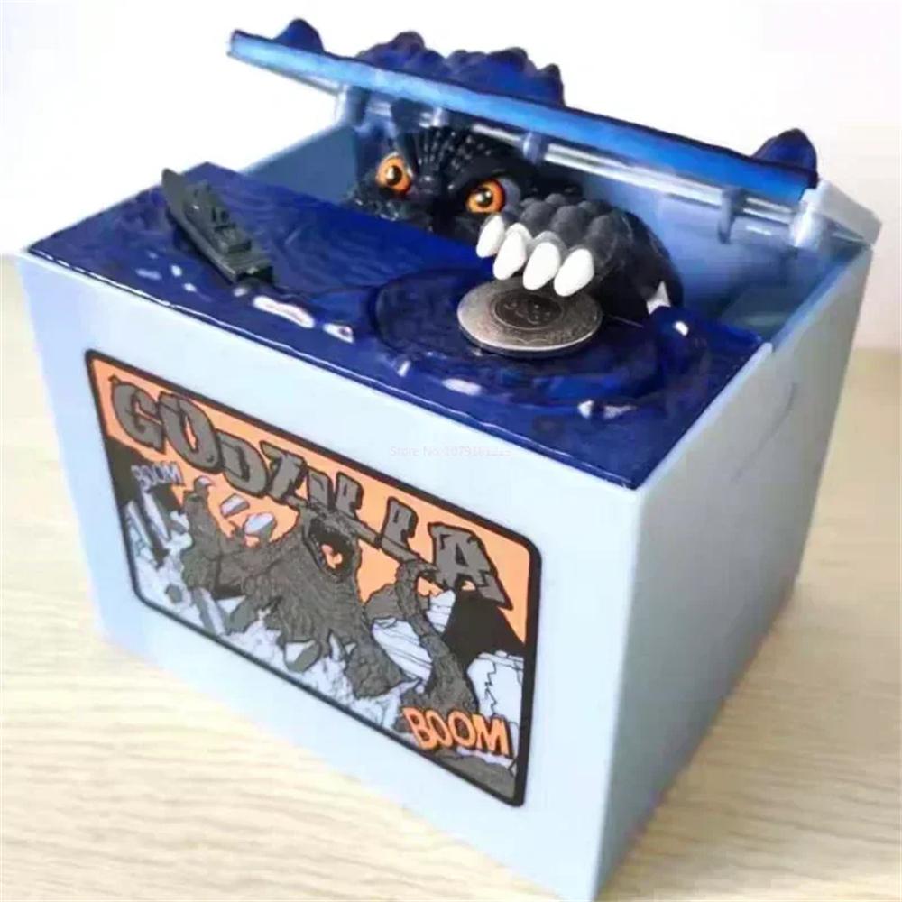 Creative Children's Cartoon Electric Savings Box Cute Steal Money Cat  Little Family Decoration Money Box Birthday Gift Coin Box