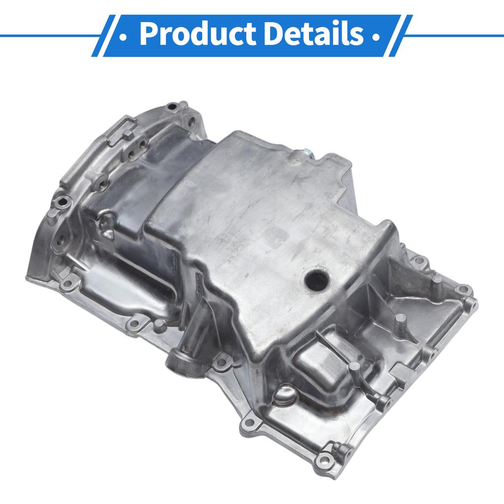 UXCELL No.6M8G6675AC Engine Oil Pan for Ford Fusion S Petrol L4 2.3L 2006-2010 Aluminum