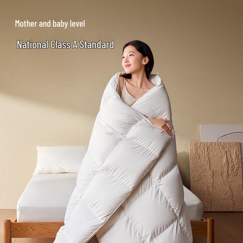 JD Jingzao 90% White Duck Down Antibacterial Winter Comforter