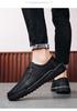 Men's Hand-Stitched Leather Casual Shoes - Four Seasons, Low-Top, Large Size, Outdoor Hiking Style