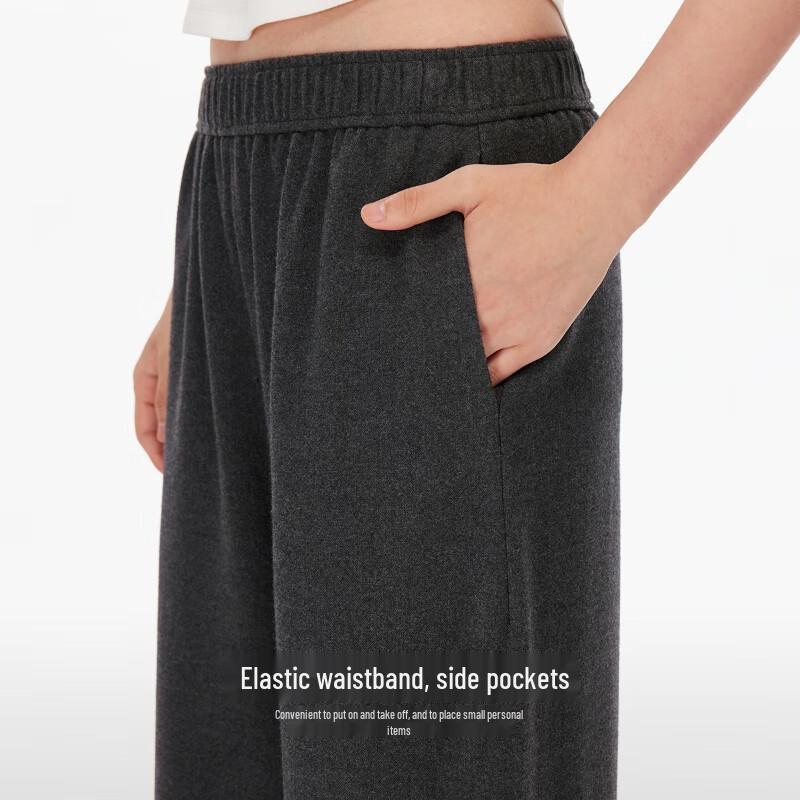 Veromoda Women's Elastic Waist Loose Straight-Leg Casual Pants