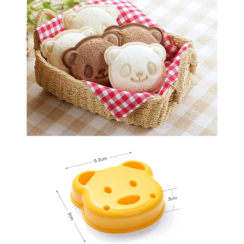 Form för smörgås i form av liten björn, enhet för att prägla bröd och kex, tårtform, utskärare