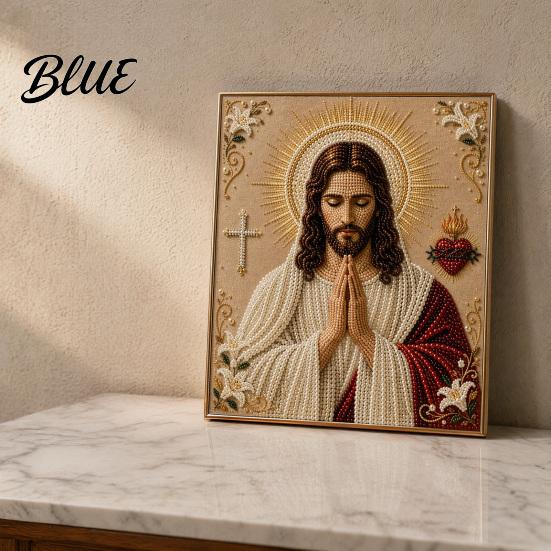 Pearl Painting Kit Sentimental Present DIY Faux Virgin Mary Faith Kit Art Religious Craft Set