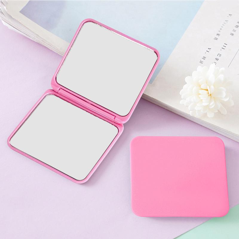 Klappbarer Schminkspiegel Hochauflösend Tragbarer Taschenspiegel Doppelseitiger Damen-Schminkspiegel Rechteckig Kosmetik Make-up Waschtisch