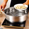 1pcs Round Steamer Rack Cooking Rack Multi-use Rust-proof Steaming Rack Fits Air Fryer/Stockpot/Pressure Cooker