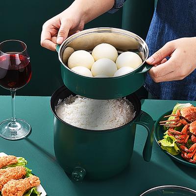 Electric Cooking Machine 220V 50Hz Household Mini Multifunction Single/Double Layer Hot Pot Rice Cooker Non-stick Pan Pots 1.8L