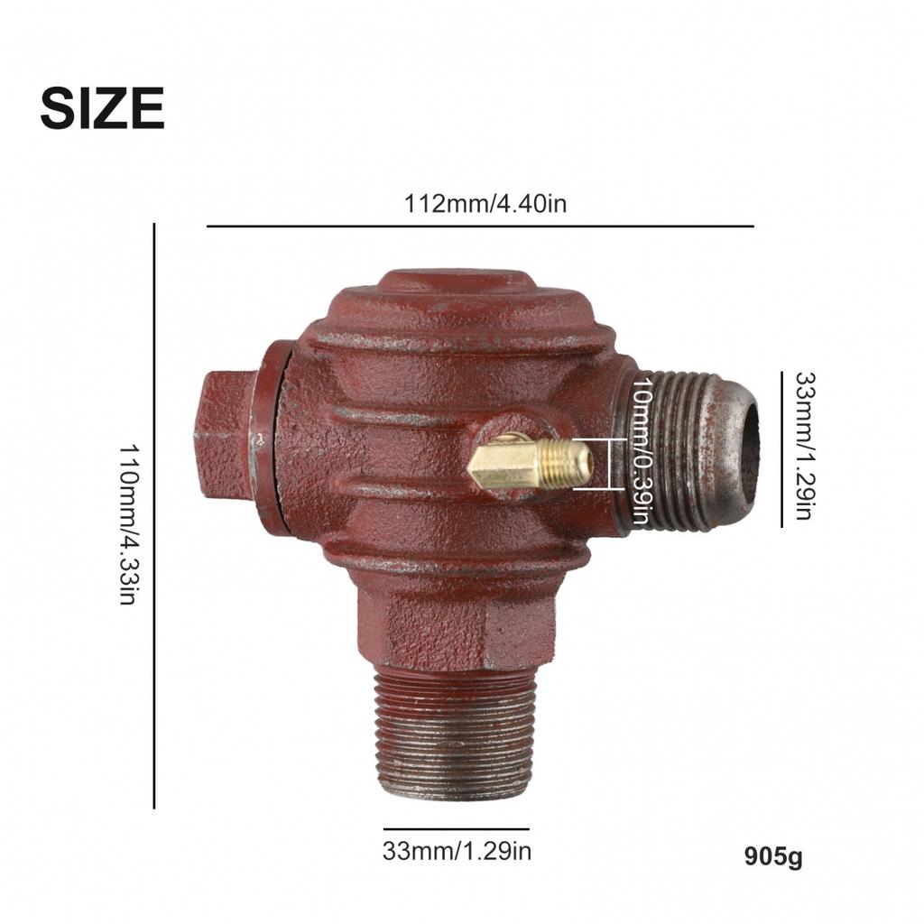Copper Check Valve Connector Tool for Air Compressor and Pressure Tank