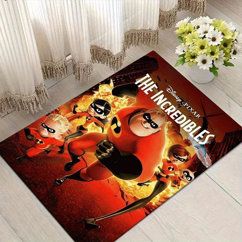 

1pc The Incredibles Pattern Area Rug Soft Flannel Floor Mat for Living Room,Office,Bedroom and Carpet,Sofa Coffee Table Floor Mat 60cm by 90cm