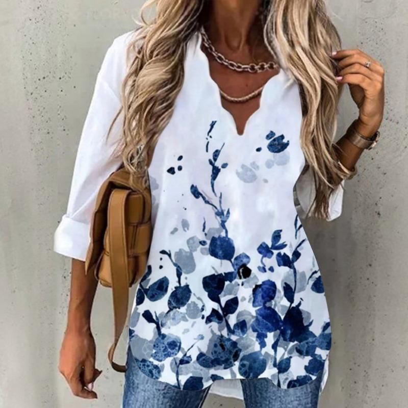 

JPNTKY Women s Fashion Casual Long Sleeve V Neck Blouses & Shirts XXXXXL