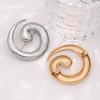Durable Metal Brooch Minimalist Geometric Spiral Pin, Art Badge for Men Decorative Alloy Pin Women, Coats Suits Sweaters Scarves Clothing Decoration