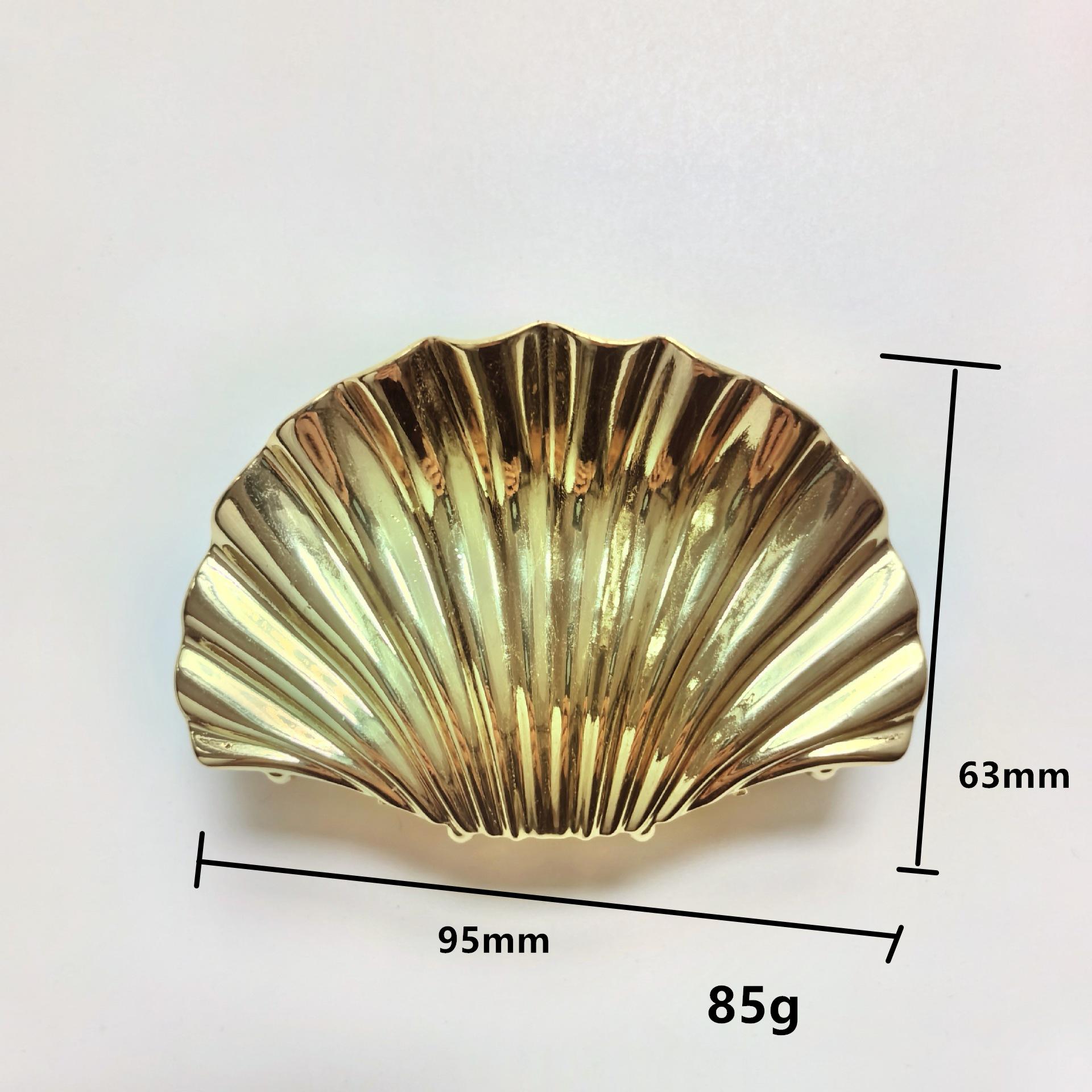 

Модные золотые металлические ракушки для волос, заколки для волос для женщин, милые заколки, зажимы для волос, заколки-крабы, модные аксессуары для волос