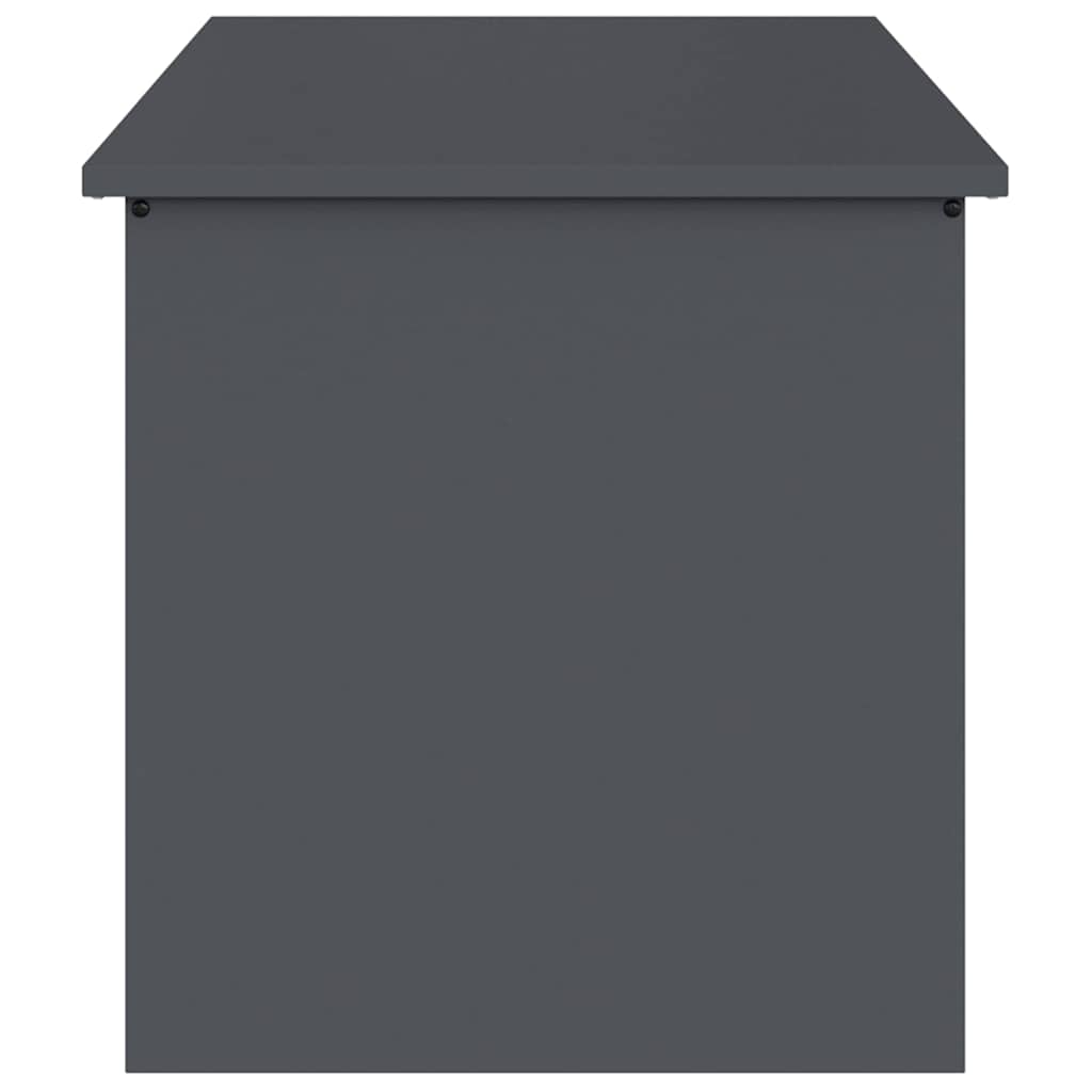 Outdoor Storage Box Anthracite Grey 100 X 50.5 X 50 Cm Steel