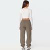 Women's Fleece Sweatpants Winter High Waisted Sweat Pants Drawstring Baggy Jogger Pants