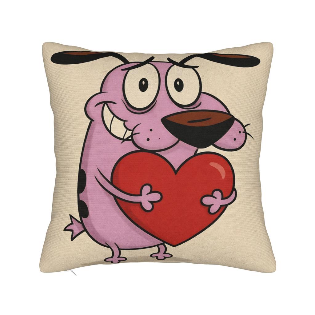 Courage the Cowardly DogD Pillow Cover Stuff Soft Cushion Cover Decorative Pillow Case Cover Sofa Multi Size