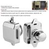 5pcs Home Yachts Silver Push Button Lock Zinc Alloy ABS Cabinet Drawer Latch Push Button Latch Cupboard Locks Boat Use