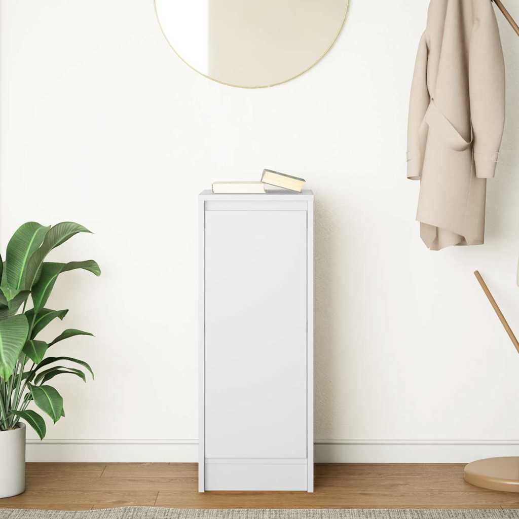 Sideboard In White 29.5 X 34 X 76 Cm Engineered Wood