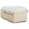 Exclusive House - Slatted Bed Base with Cream Mattress 100x200 Cm Fabric