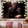 Cool Silver Hair Handsome Game Tapestry Living Room Bedroom Esports Room Wall Hanging Dark Gothic Home Decoration