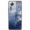 Luxus Hülle für Xiaomi 12T Pro Blumen Gehärtetes Glas Hülle für Xiaomi 12T TPU Stoßfänger Xiaomi 12 T Harte Schwarze Hülle Bunte Capa