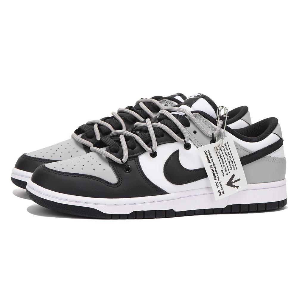 Nike Dunk Low top Skateboard Shoes GS Black White Gray CW1590-100(Team59- SBOX)