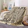 Life Is Short Live Fully Cozy Customizable Blanket Personalized Name Soft Warm Cozy Great For Sofa Couch Office Bed Picnics All Season Use Modern