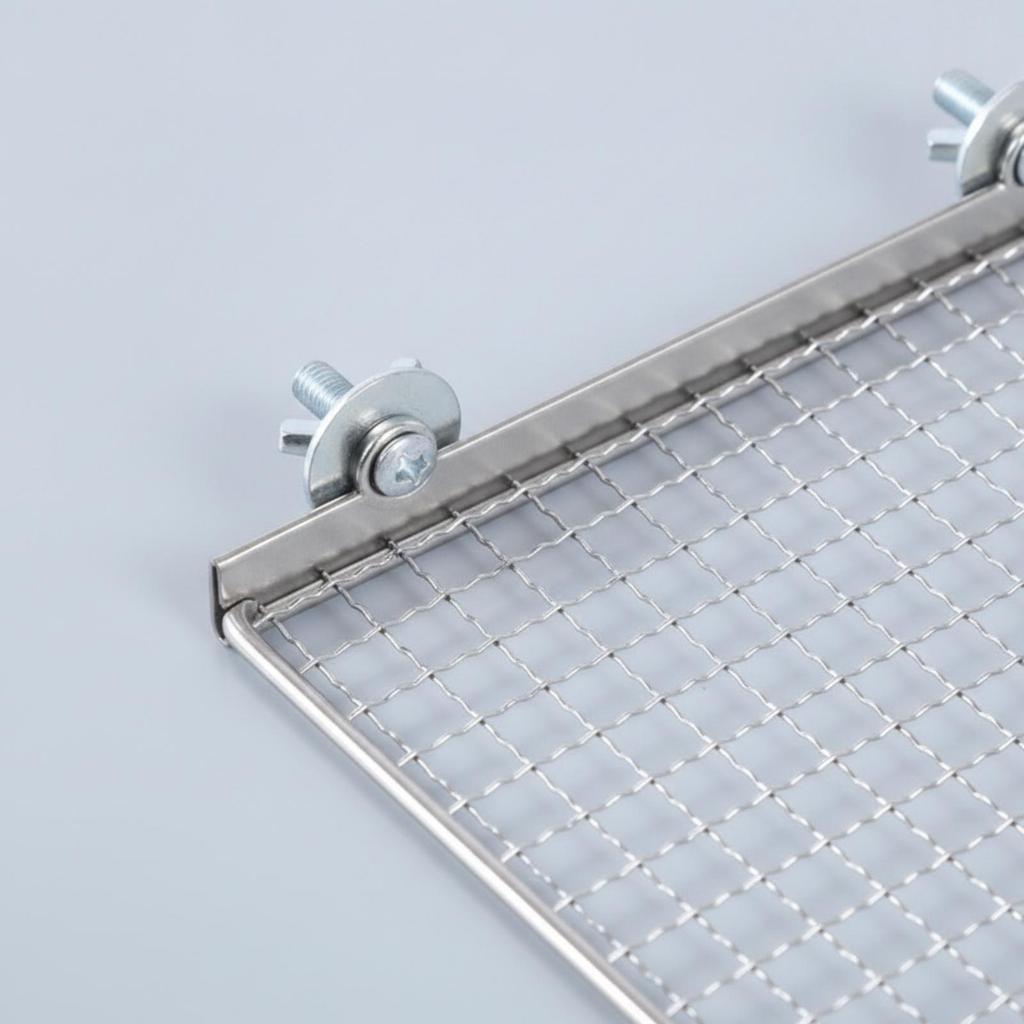 Bird Cage Mesh Platform Sturdy Perch Space-Saving