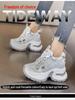 Women's 10cm Height-Enhancing Mesh Dad Shoes - Breathable, Thick-Soled, Casual Sneakers (A8910)