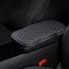Universal Car Armrest Cushion Cover Center Console Box Pad Leather Protector