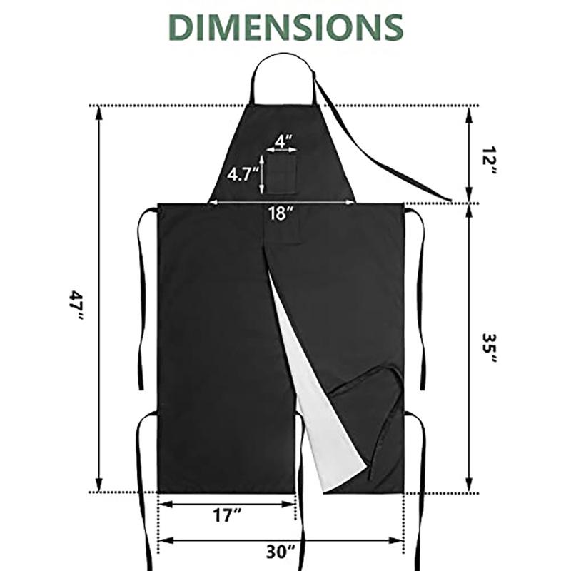 Adjustable High-Slit Long Apron for Hairdressing & Gardening