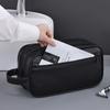 Double-Layer Toiletry Bag for Women Men PU Leather Travel Wash Organizer Dopp Kit Water-resistant Shaving Cosmetic Bag Strorage
