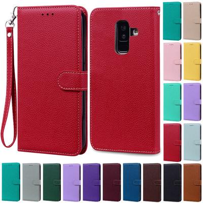 J8 Etui Dla Samsunga Galaxy J8 2018 Etui Portfel Skórzane Klapka Etui Dla Samsunga J 8 J8 2018 J810F Pokrowiec Książkowy Coque Fundas Etui