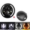 Universal 7.5" Round Head Light for Cafe Racer Bobber Honda 7inch LED Motorcycle Headlight