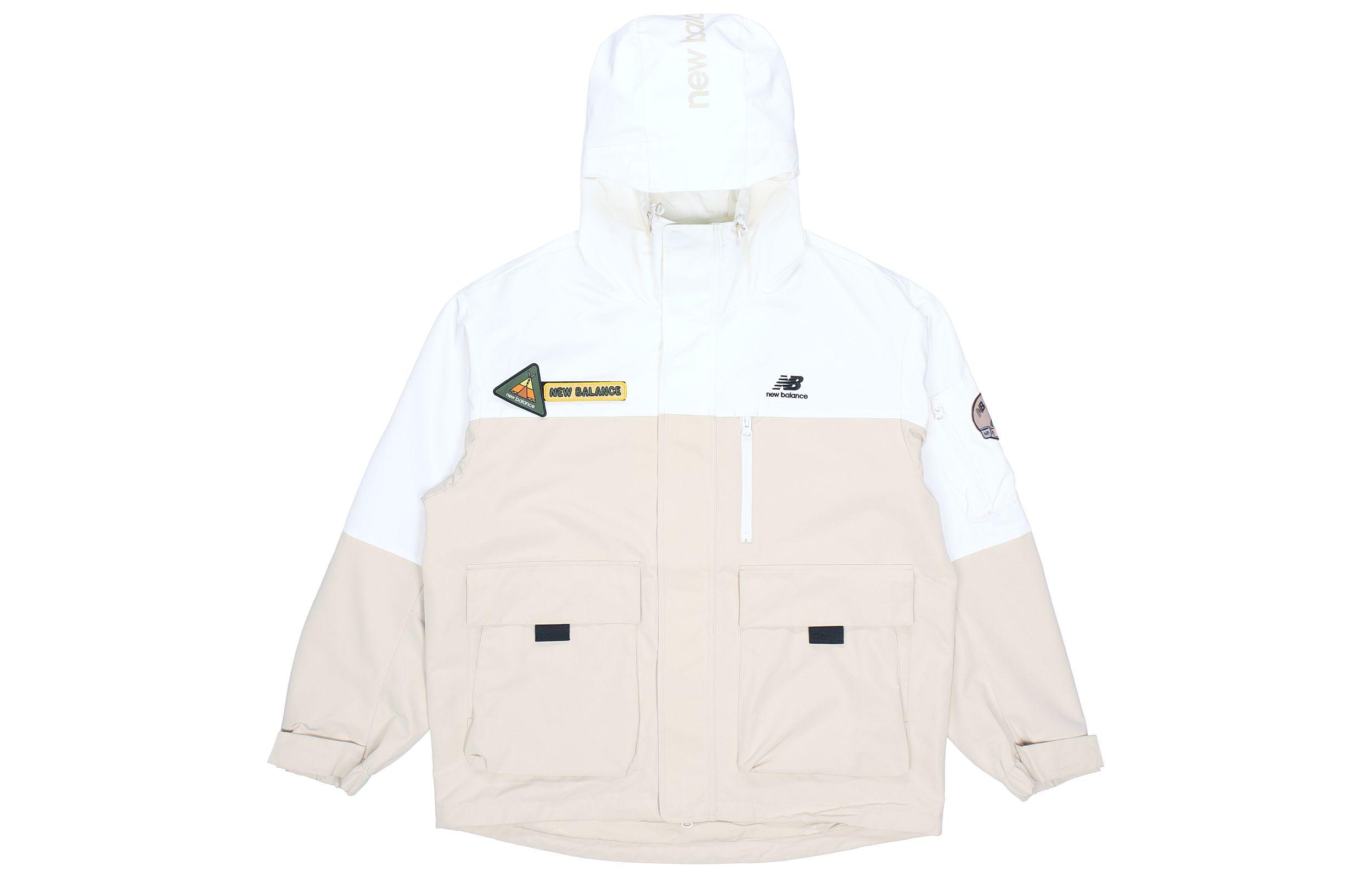 New Balance JHI Jackets Unisex Ecru Hooded Moderate Other NAA89023-IV XL