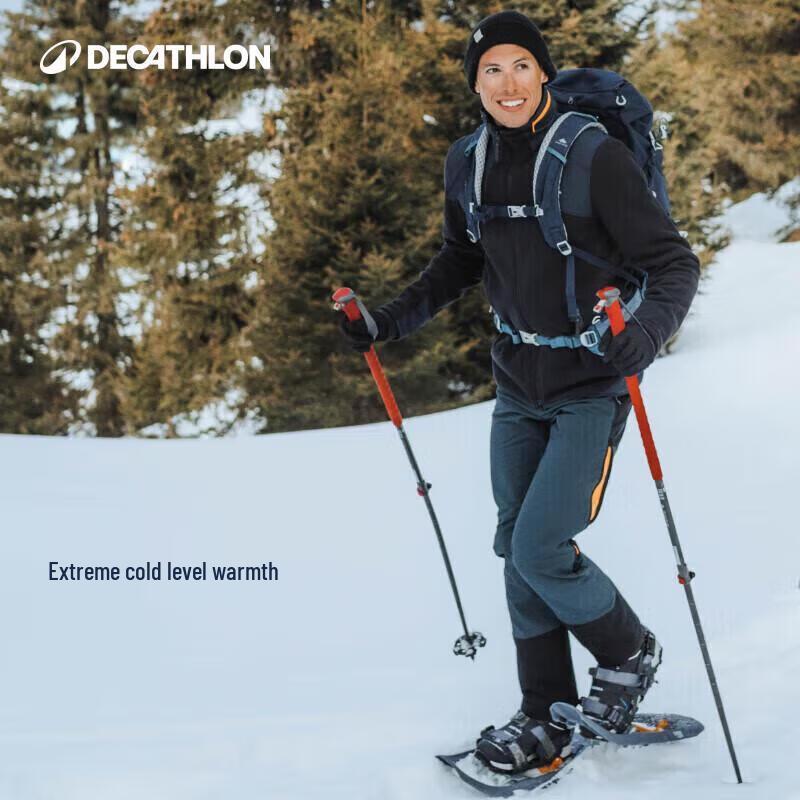 Decathlon Men's Outdoor Fleece-Lined Waterproof Windproof Straight-Leg Pants