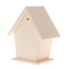 Wooden Bird Houses Wall Mounted Small Bird House with Perch for Outside Garden