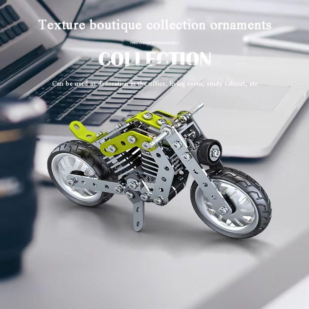 

High-tech Series Motorcycle Car Model Simulation Assembly Car Model Toy Car Decor Style B