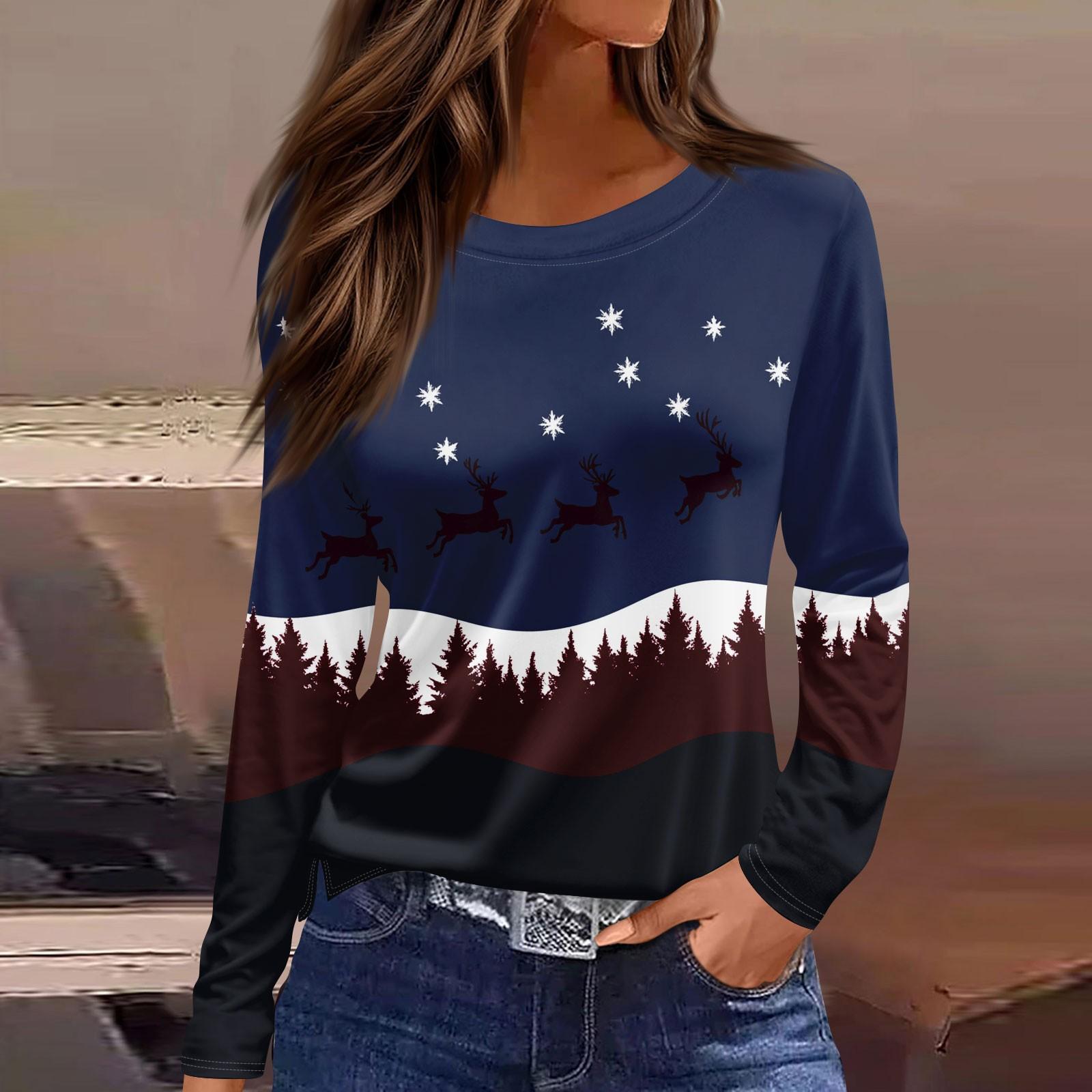 

Женская модная повседневная свободная футболка с принтом и круглым вырезом с разрезом и длинным рукавом, женский топ XXXL