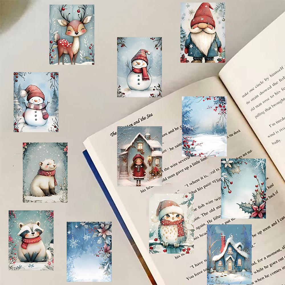 50/100PCS Christmas Snowfield Stickers Notebook Snowboard Phone Bicycle Festival Art Picture Coffee Skateboard Adult Sticker