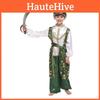 Stupendo Costume da Principe Arabo Per Bambini Con Design a Lampada Magica e Tessuto in Poliestere