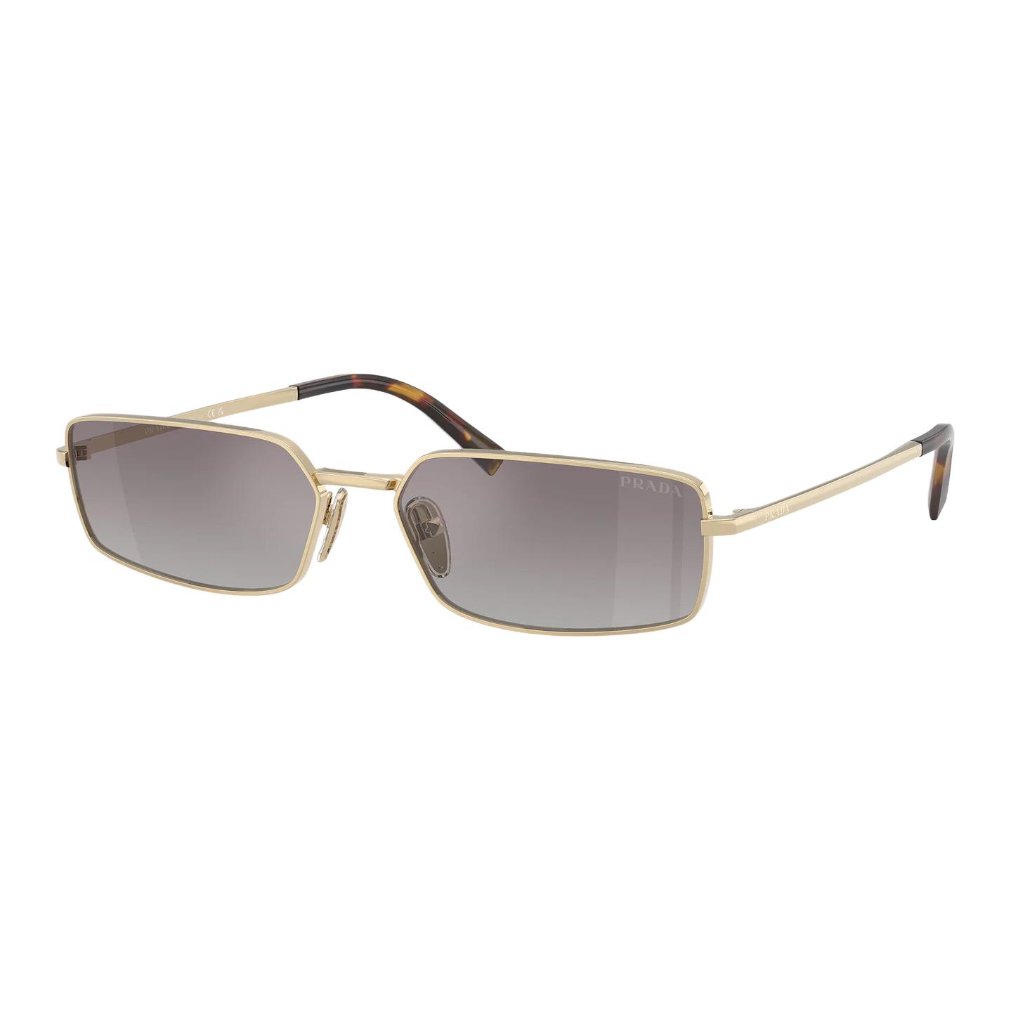 

Prada Logo Stainless Steel Square Sunglasses Women sunglasses Light-Gold PRA60SZVN30C Basic Packaging-Eyeglass Case+Box