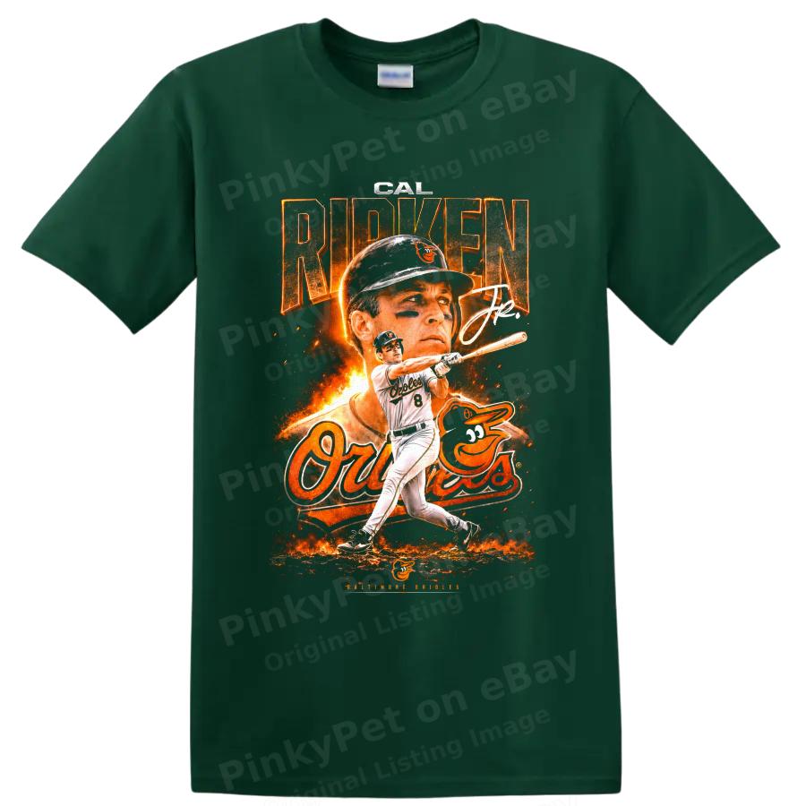 Cal Ripken Jr Baltimore Orioles Baseball MLB Legend T Shirt Vintage Style Tee