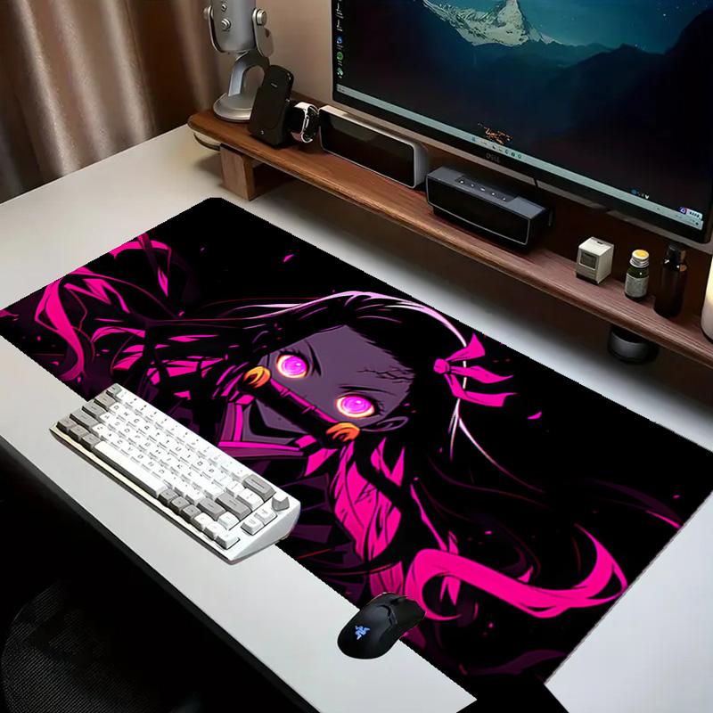 Demon Anime Group   Mouse pad Office Desk Mat, Gaming Mouse Pad Mousepad, keyboard pad,Heavy-Duty Non-Slip Rubber Backing, Gift