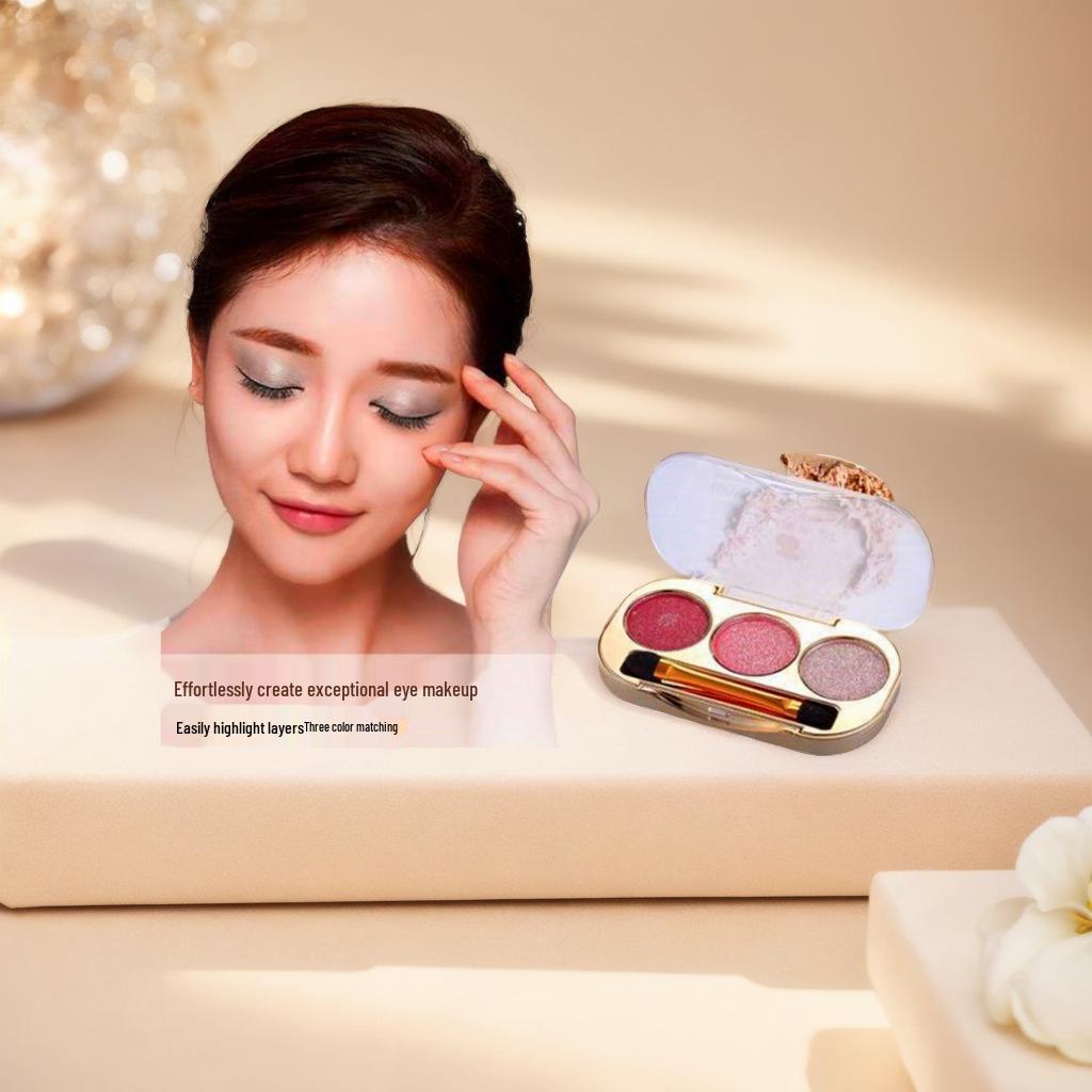 Winnie the Pooh 3-Color Diamond Eyeshadow - Long-Lasting, One-Swipe Application