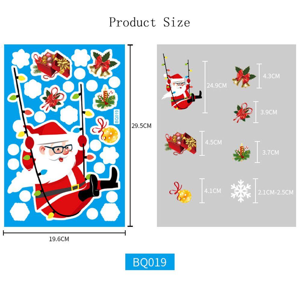 New Year Snowman Christmas Home Santa Claus Window Decoration Window Stickers Christmas Stickers