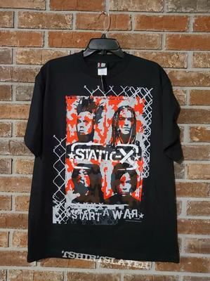Static-X Rock Band Vintage Black T-shirt Classic Style All Sizes QT3557
